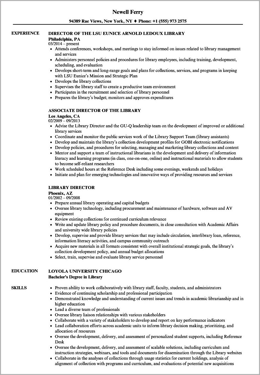 Great Resume Job Descprition Law Library Supervisor