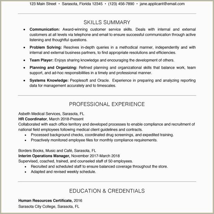 Great Skills To List On Resume