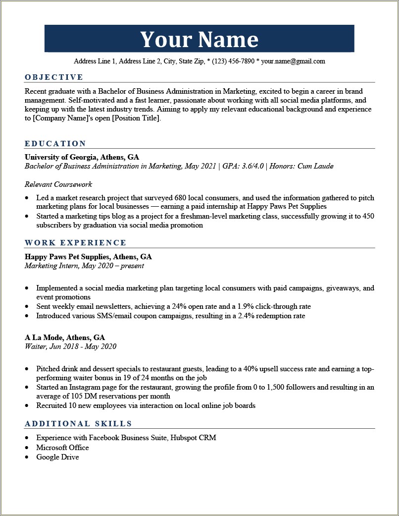 Growing Up And School Life Resume