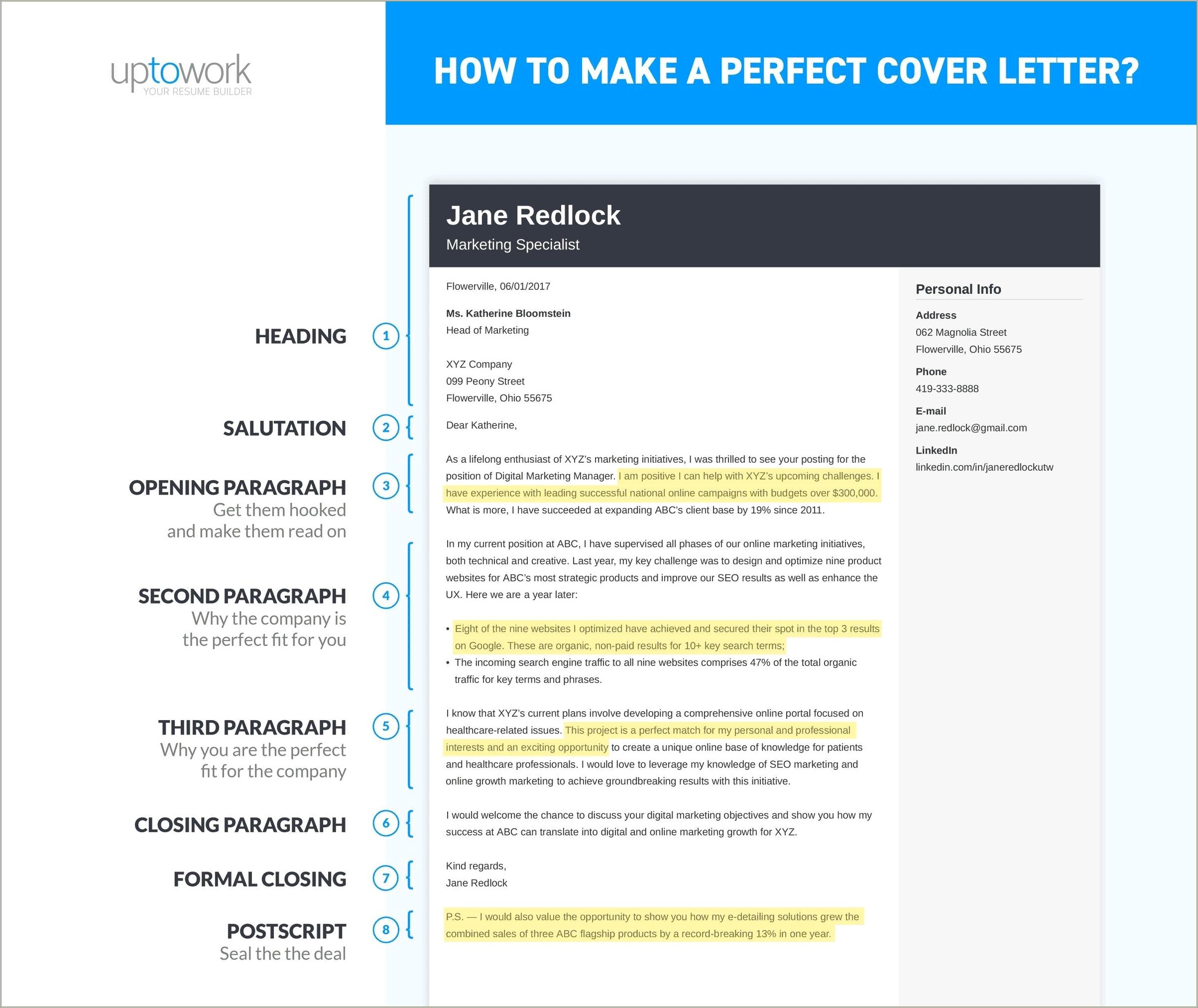 Guidelines For A Resume Cover Letter