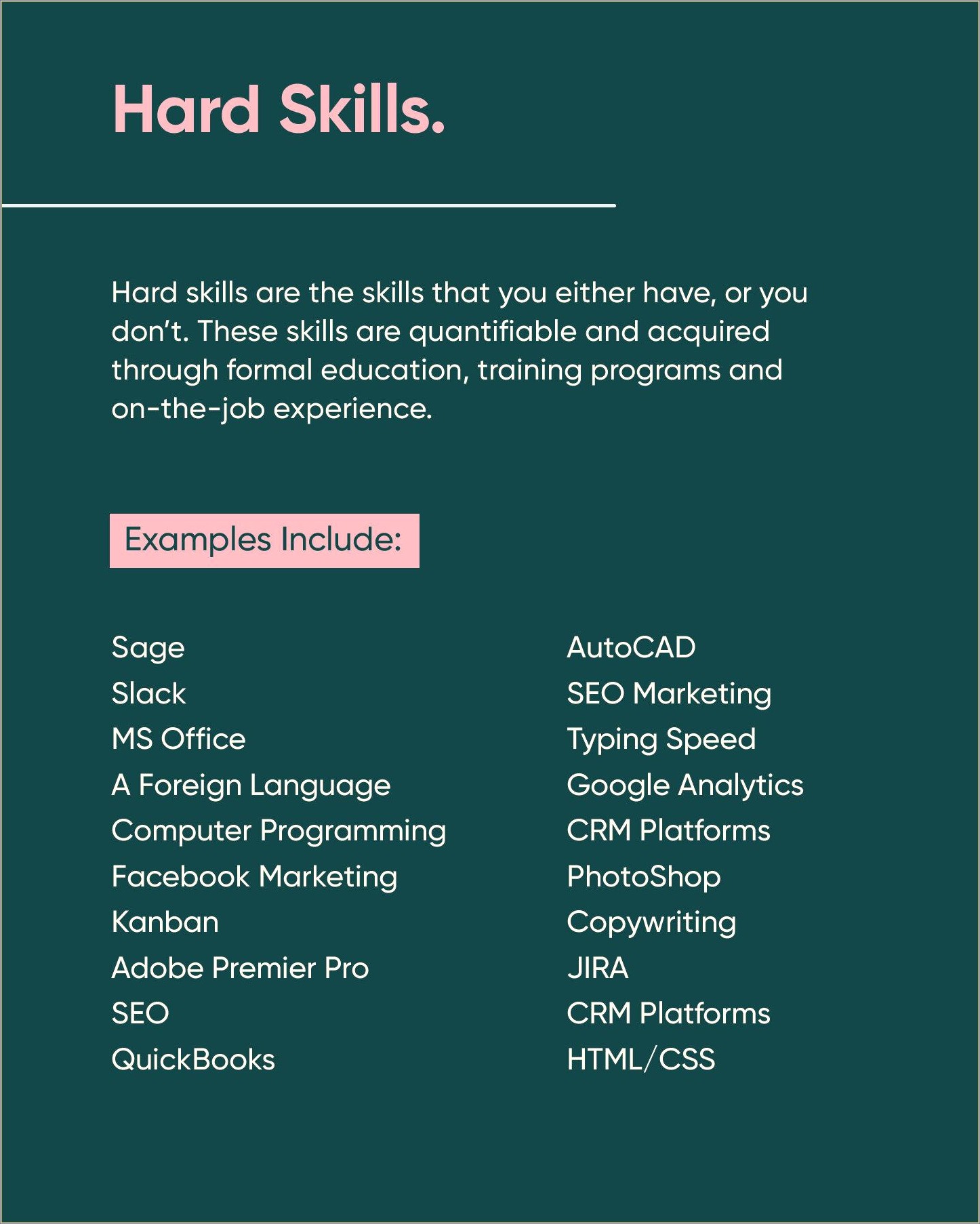 Hard Skills To Put On Your Resume