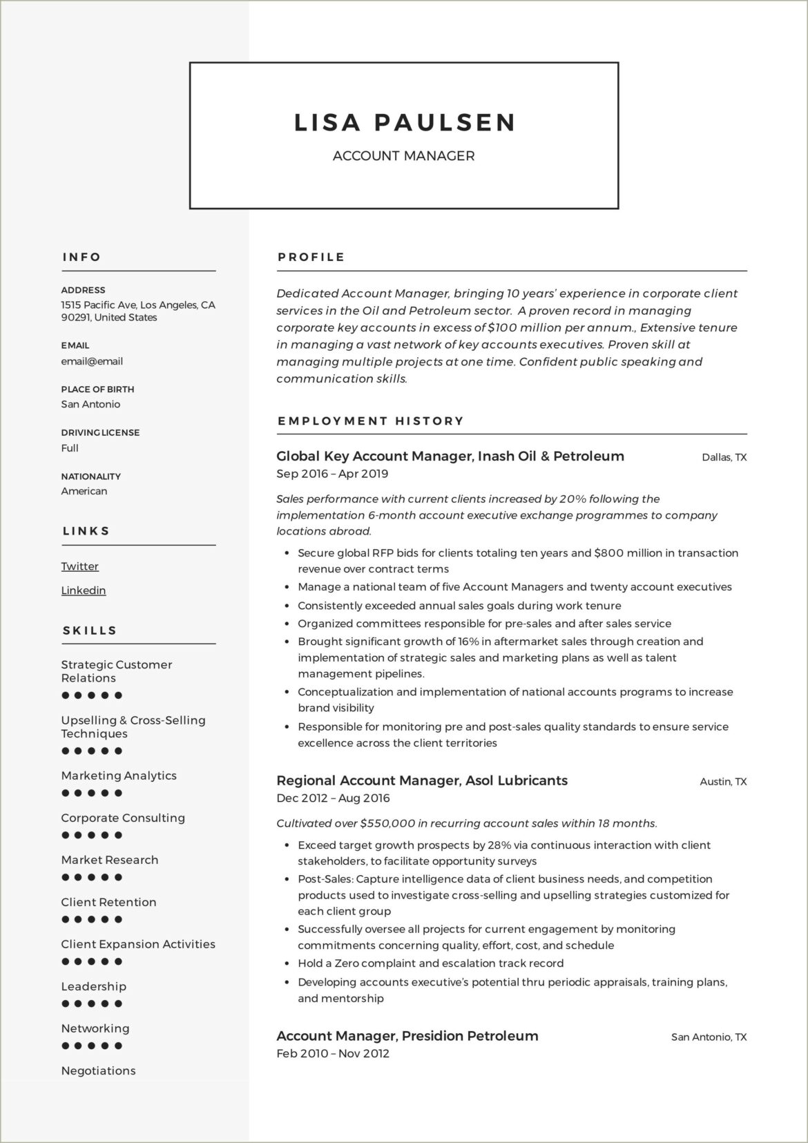 Harvard Business School Resume Template Retail