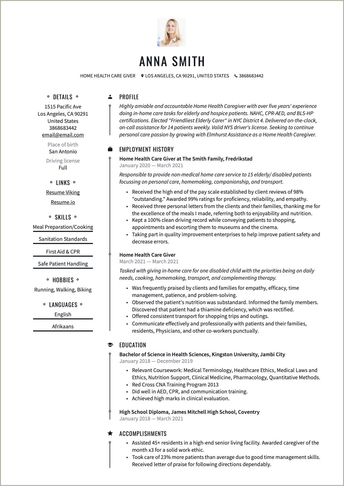 Healthkeeperz Home Health Job Description For Resume