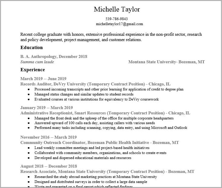 Help With Writing A Resume And Cover Letter