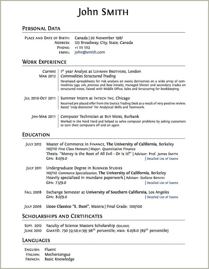 High School Resume For College Pdf