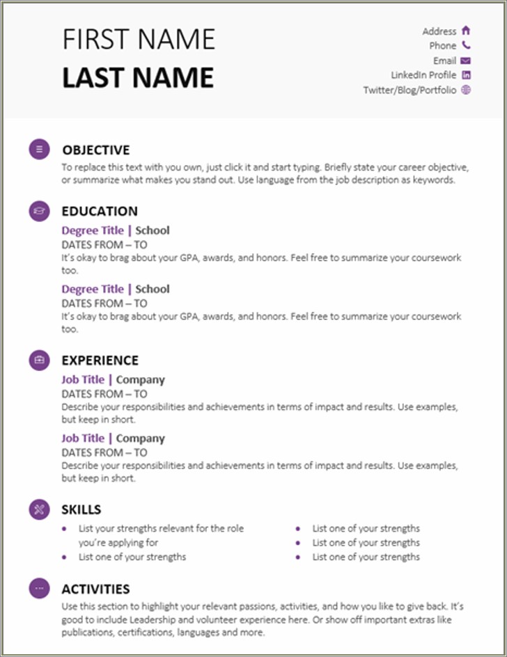 High School Resume Templayte Google Docs