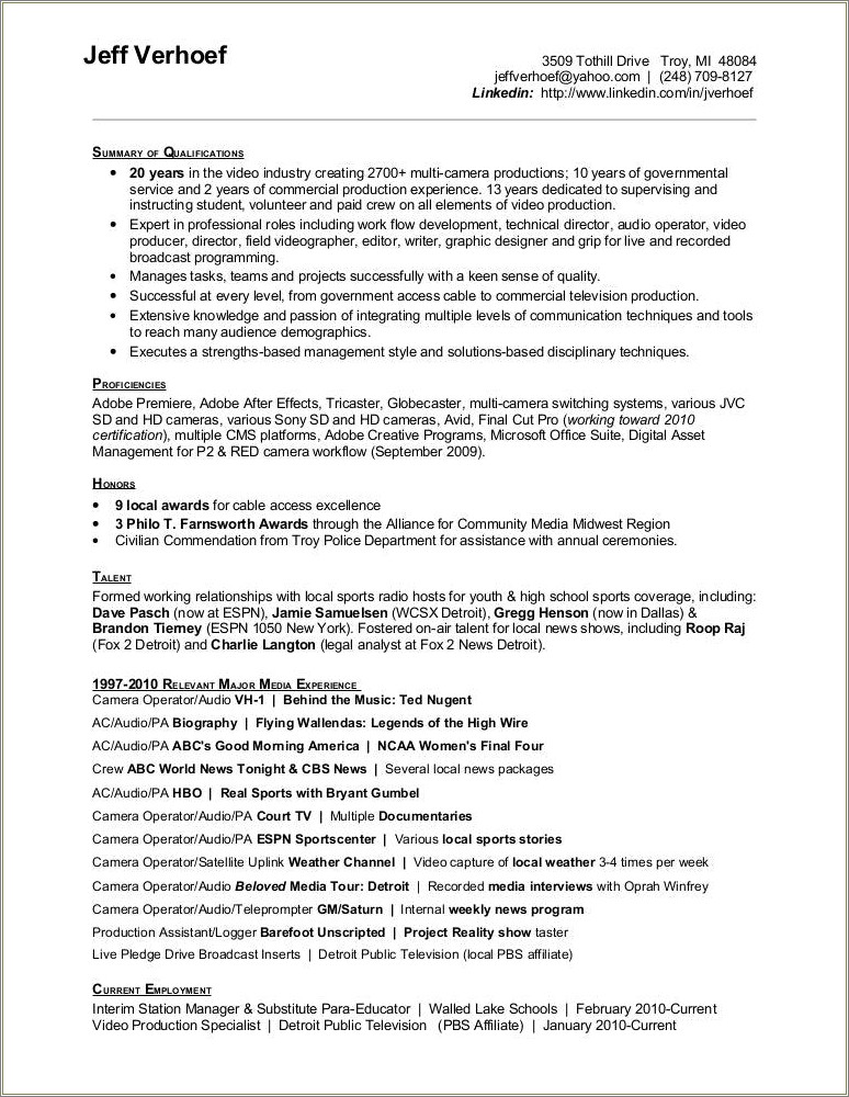 High School Student Resume Examples Canada