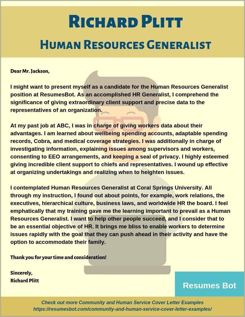 Hr Generalist Resume Format In Word