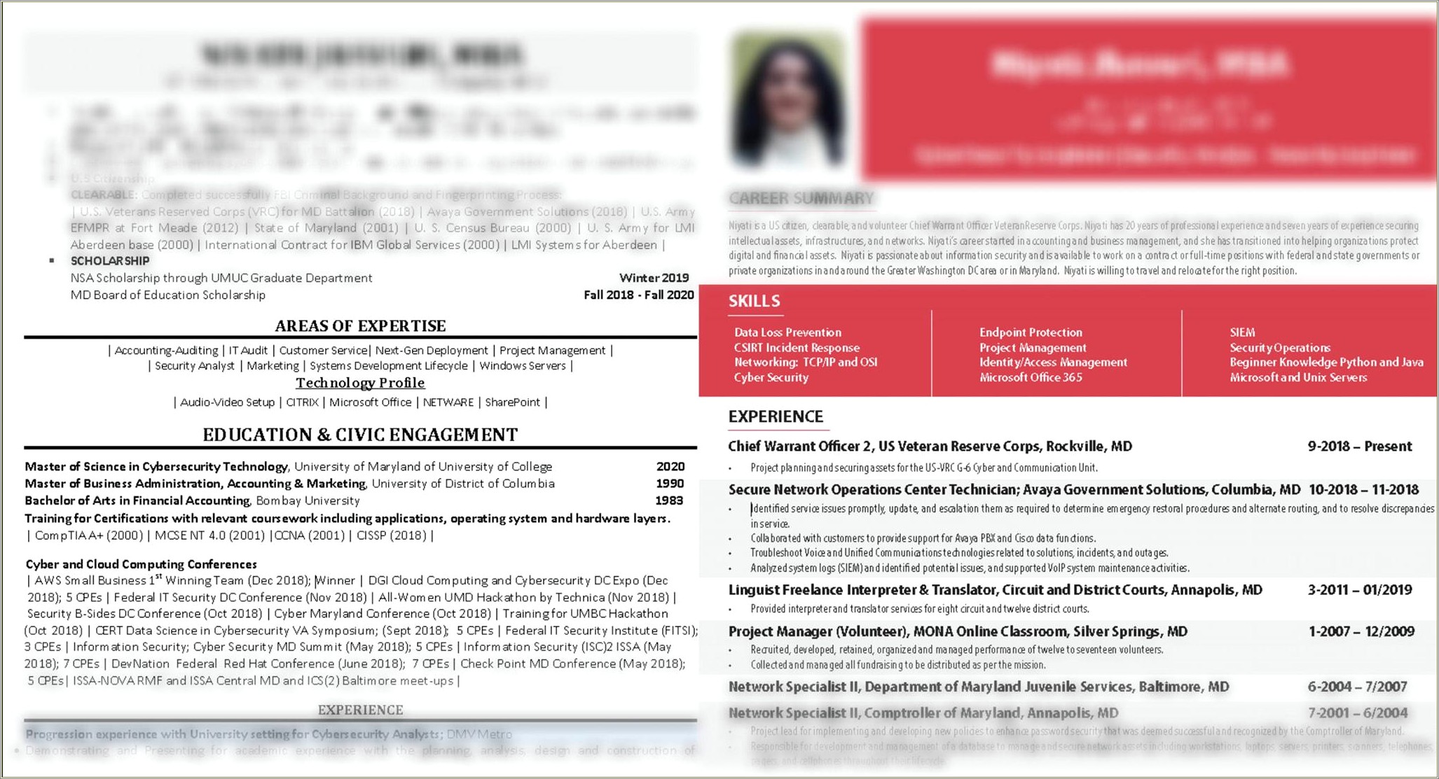 Identity And Access Management Experienced Resume