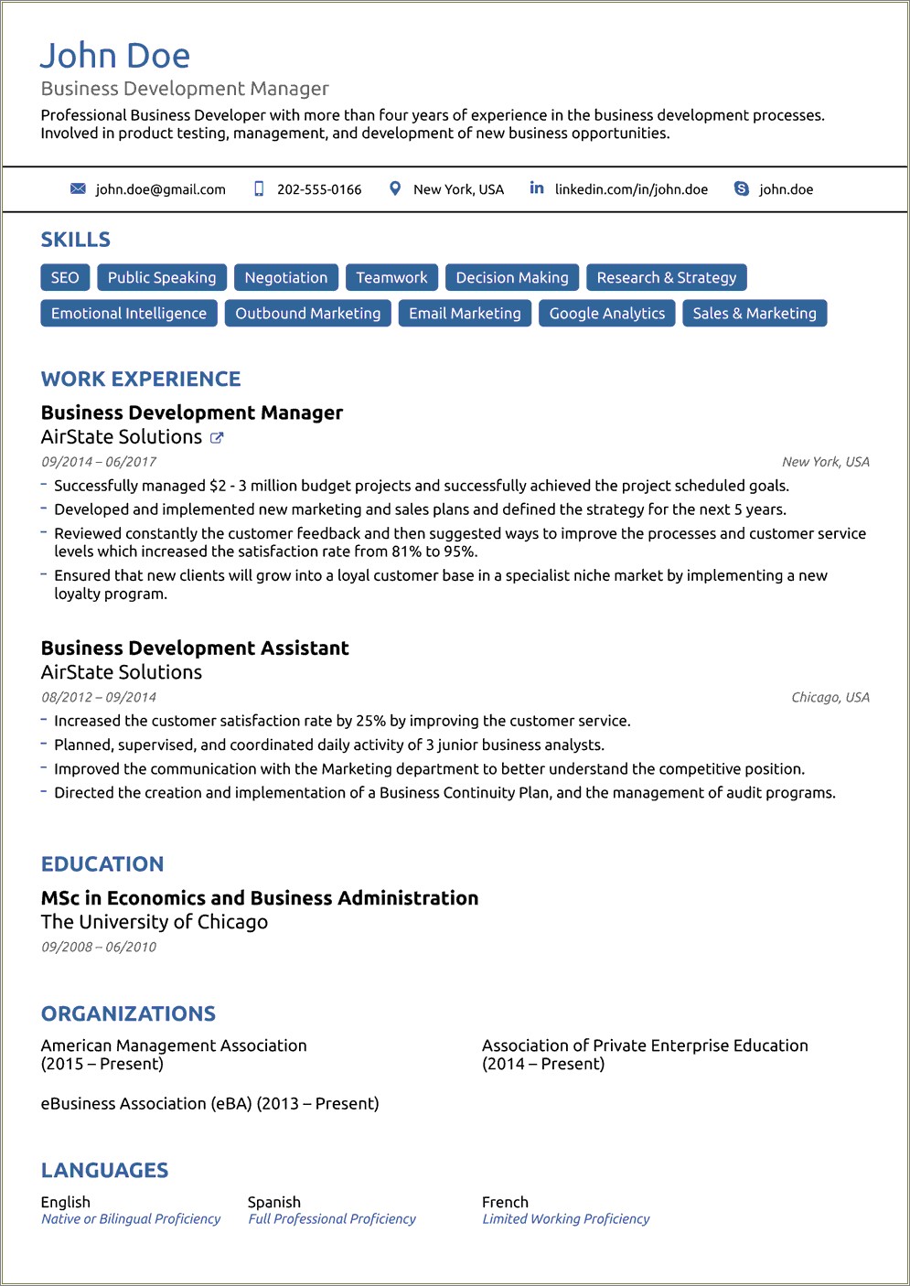 Images Of Sample Of A Simple Resume