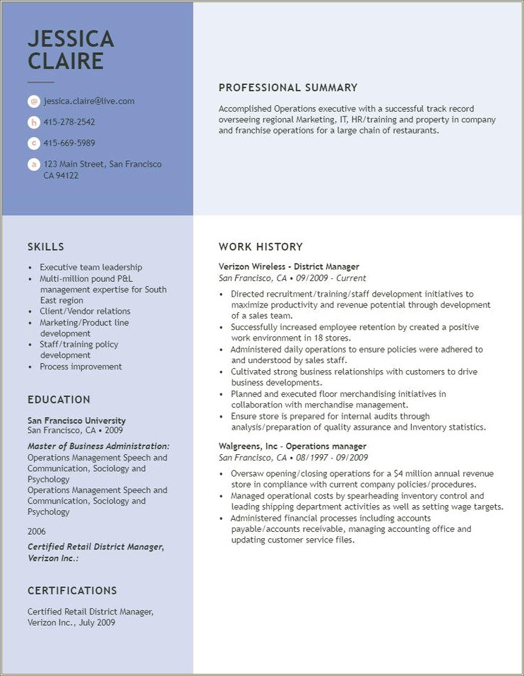Impactful Professional Retail Resume Examples & Resources Myperfectresume.com