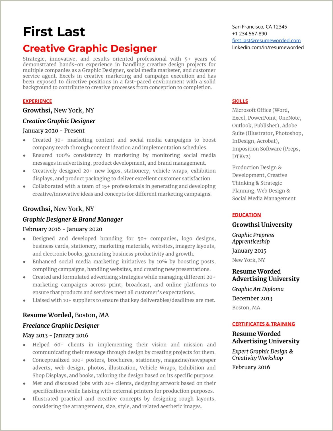 Important Graphic Designer Skills For Resume