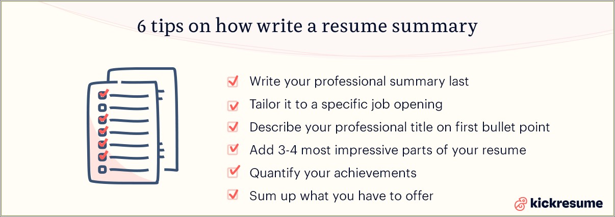 Include Professional Summary In My Resume