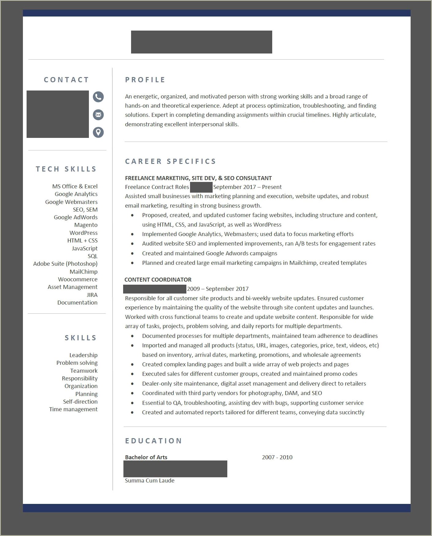 Include Two Jobs On A Resume Or Contractor