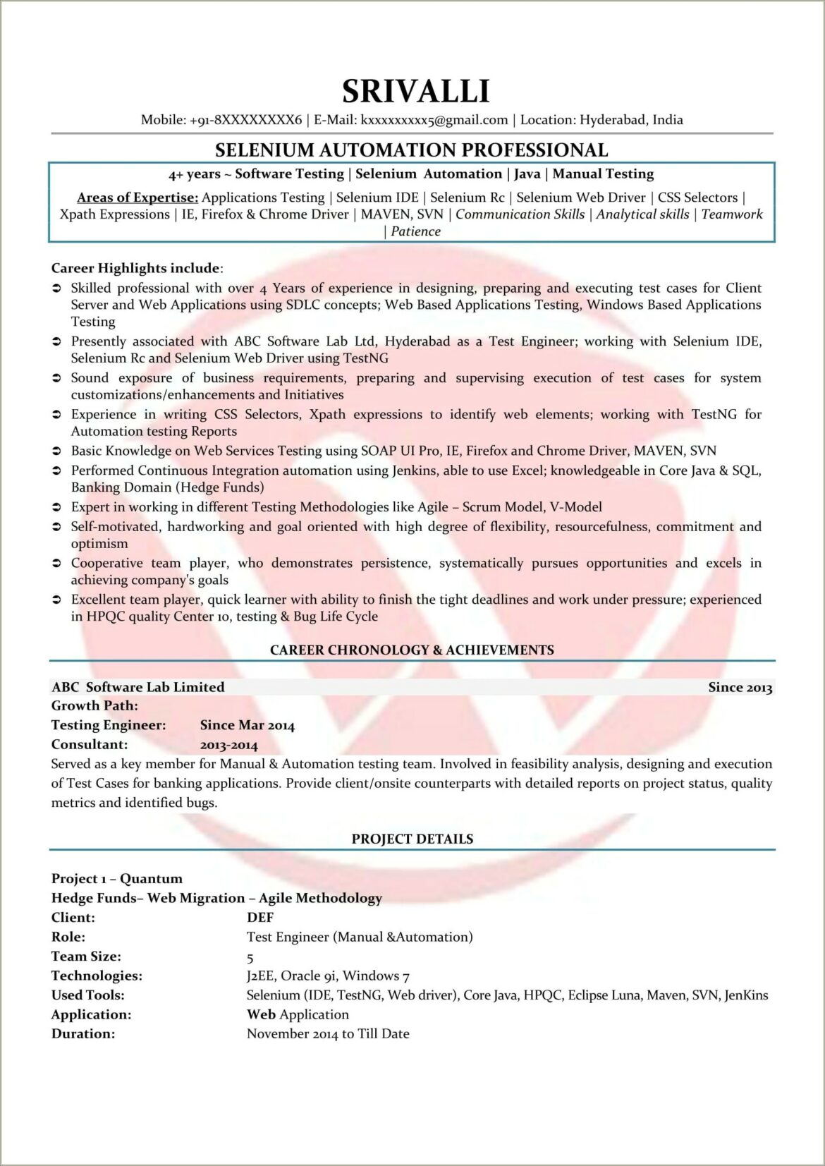 Indeed Sample Resume Download For Intership