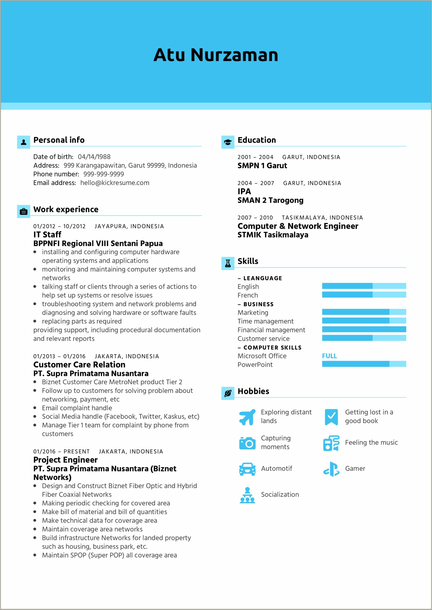 Information Technology Project Manager Resume Examples
