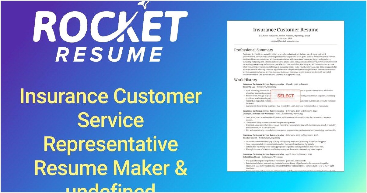 Insurance Agent Customer Service Job Description Resume