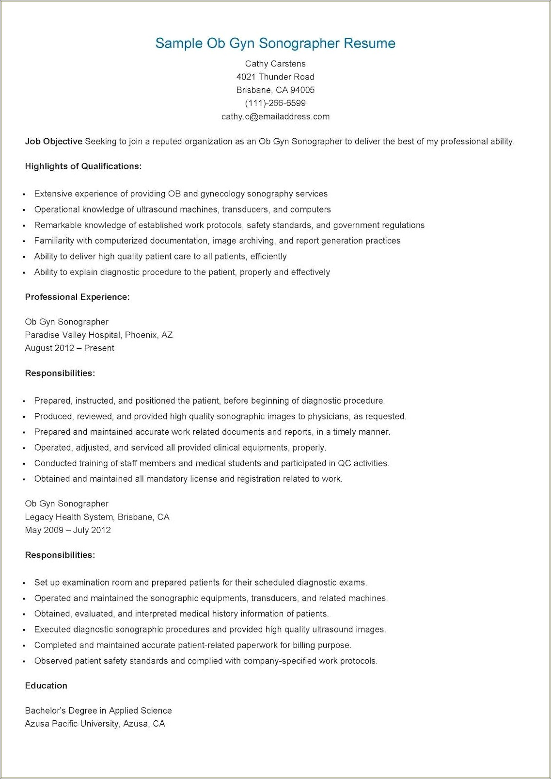 Is A Job Objective Manitory For A Resume