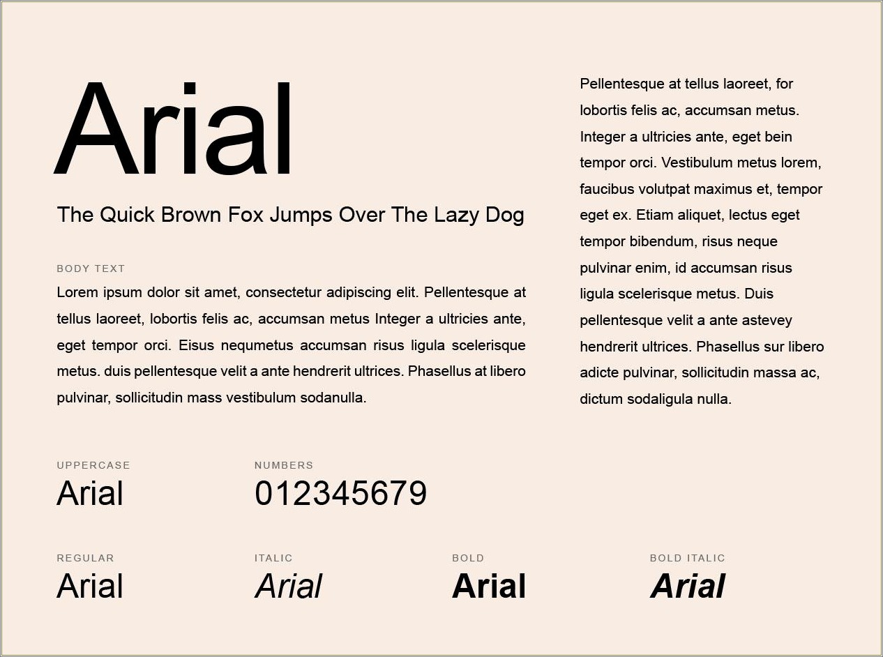 Is Arial A Good Font For A Resume