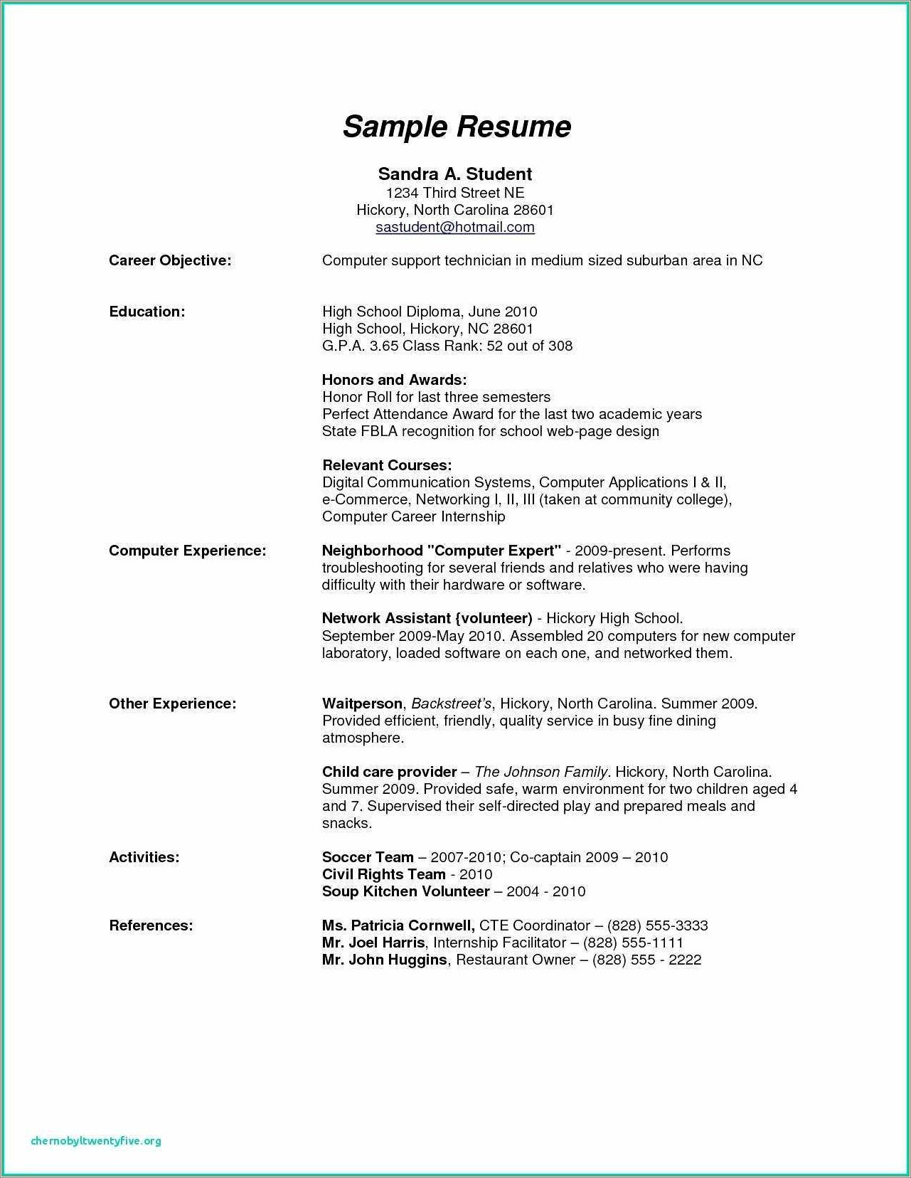 Is High School Diploma Capitalized In A Resume