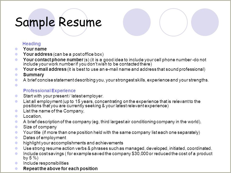 Is It Necessary To Put Address On Resume