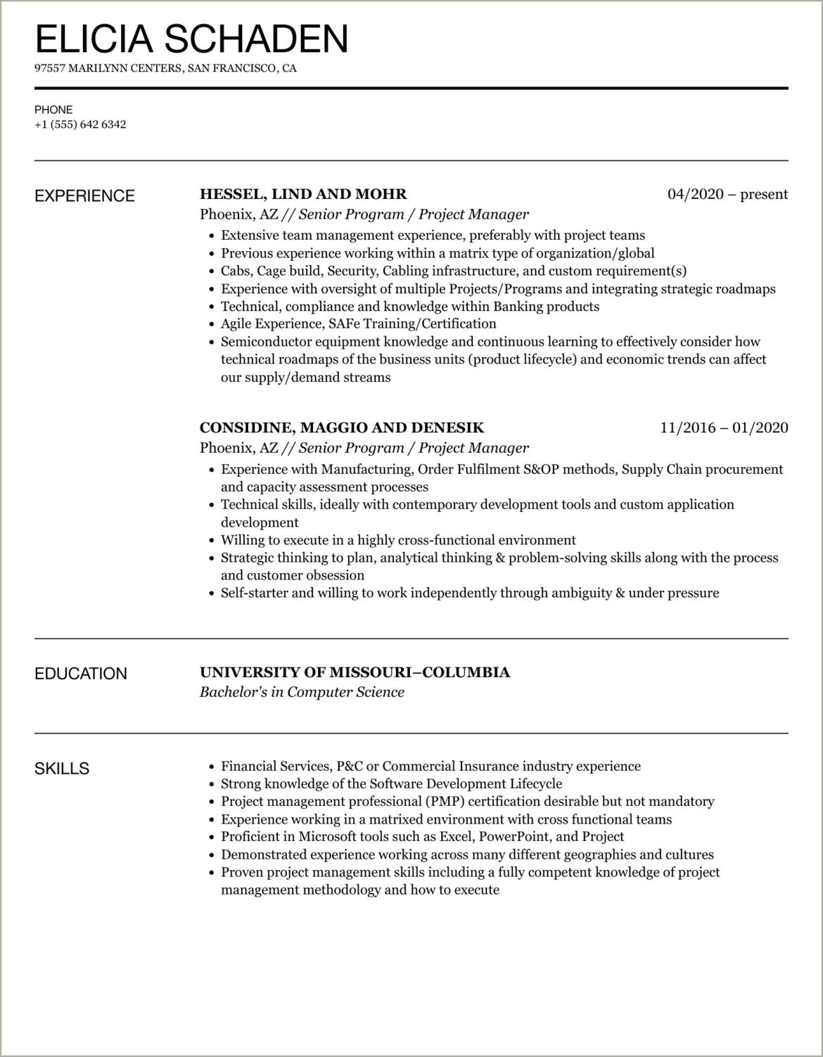 Is Ms Project Separate Skill From Visio Resume