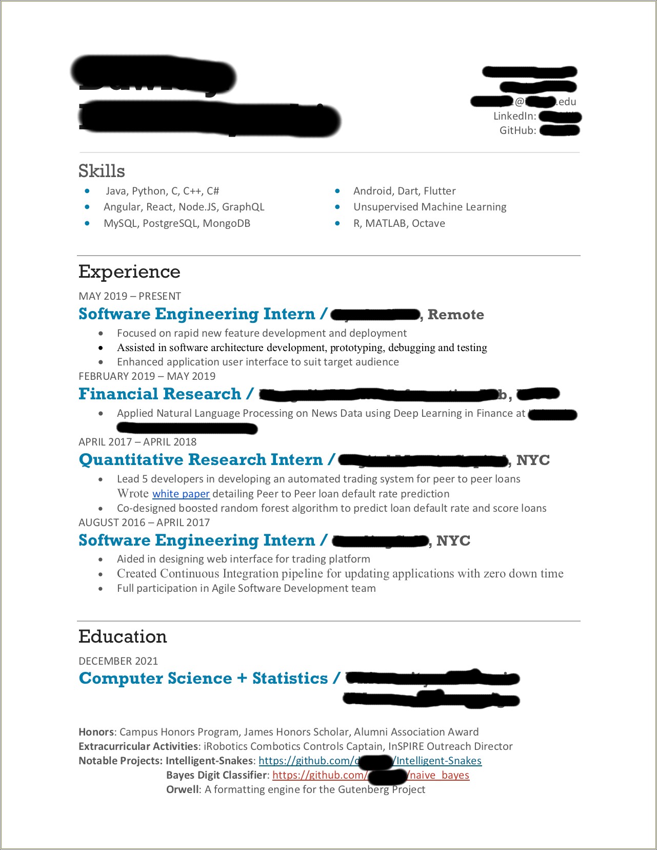 Is Ti Good To Put Links In Resume