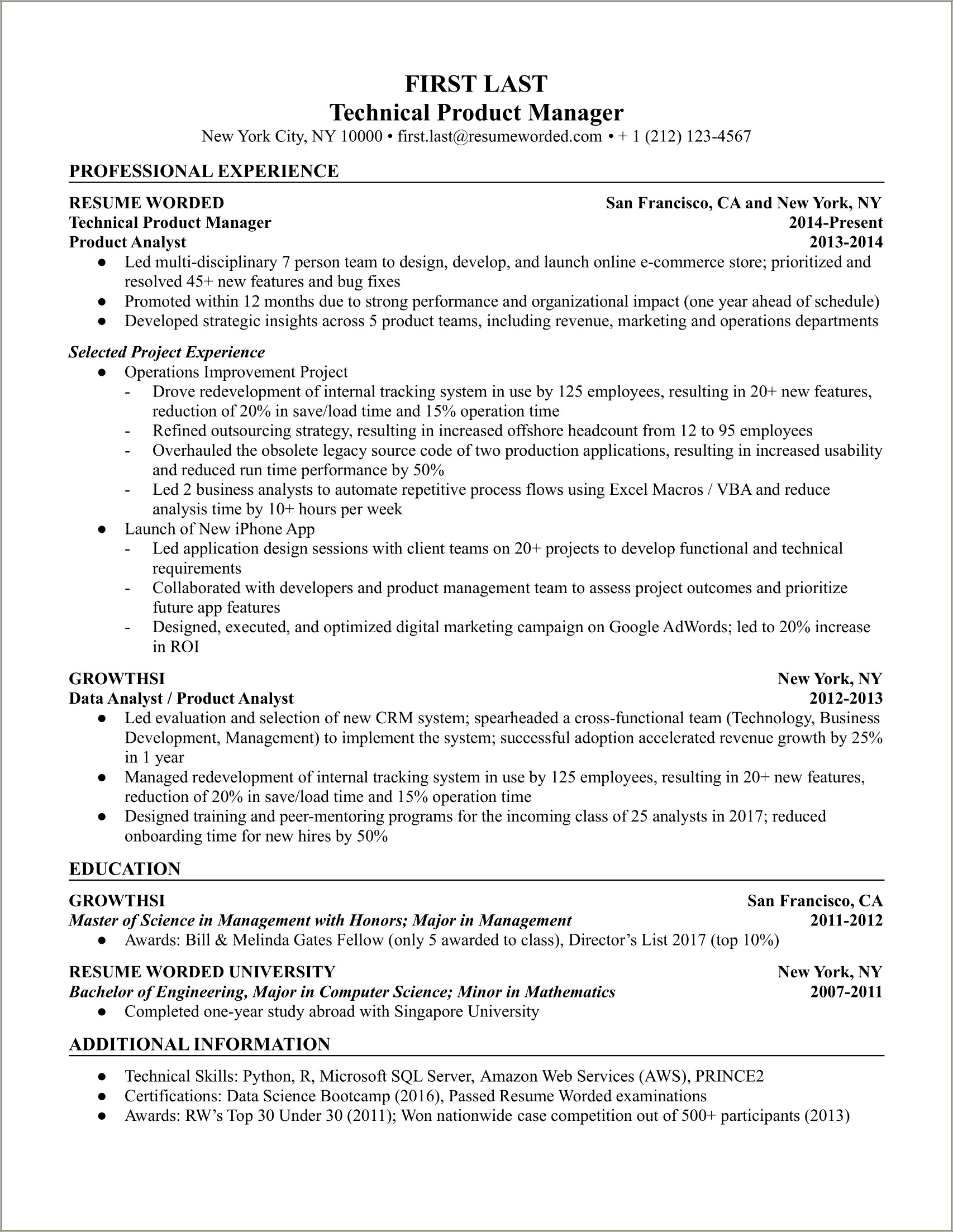 It Technical Skills For A Resume