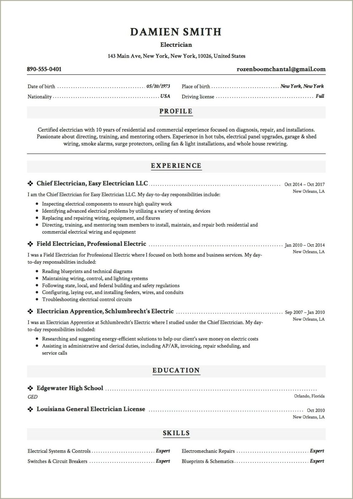 Iti Fitter Resume Format Word Download