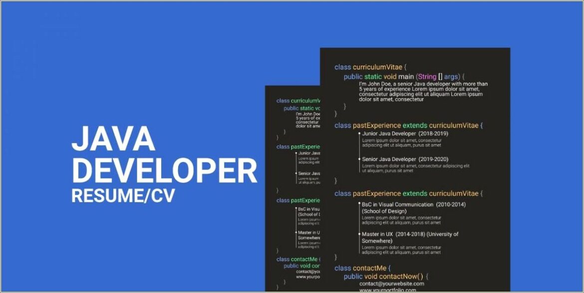 Java Developer Resume With 5 Years Experience