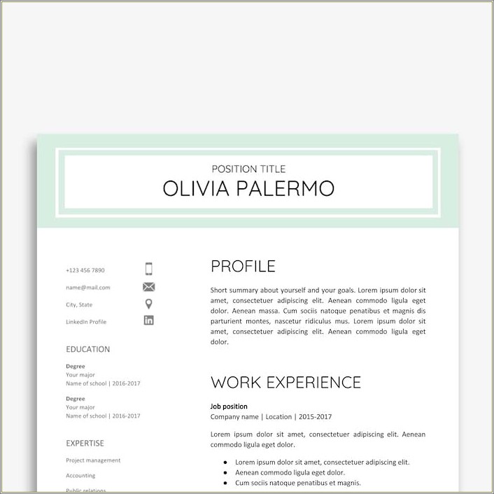 Job Applicant Resume Templates Google Docs