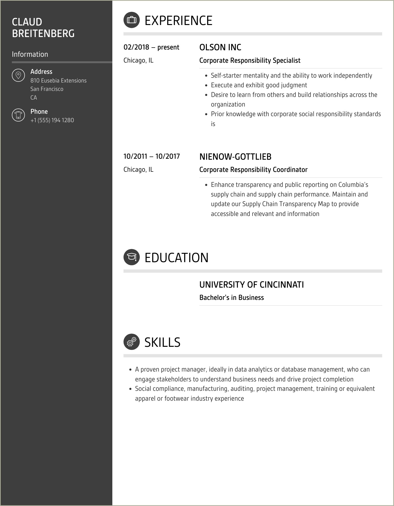 Job Application Responsiblities Different From Resume