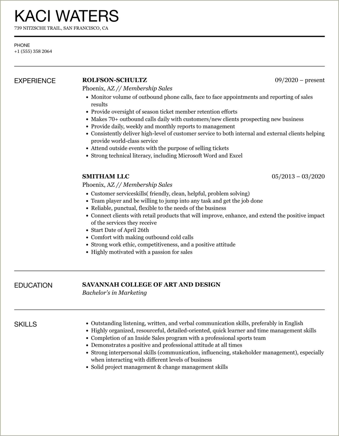 Job Description For Fitness Sales Advisor For Resume