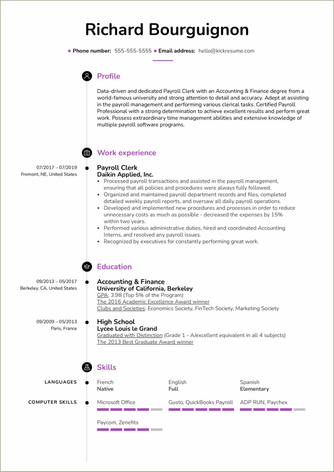 Job Duties Of A Accounting Clerk For Resume