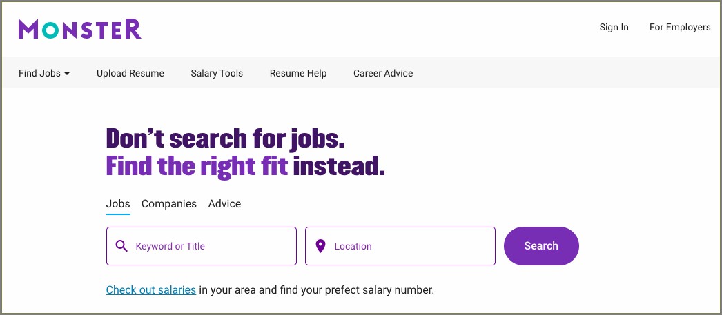 Job Search Site No Resume Upload