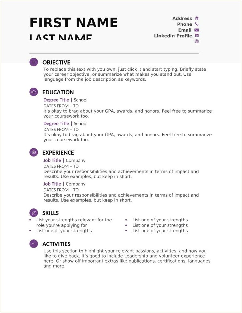 Jobs If You Like Resume Activity