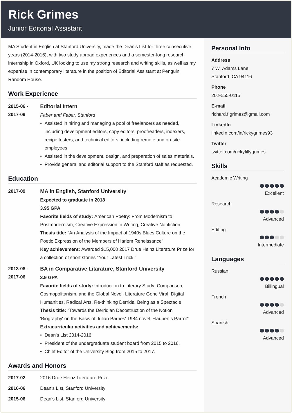 Jobs That Look Good On A Medical Resume