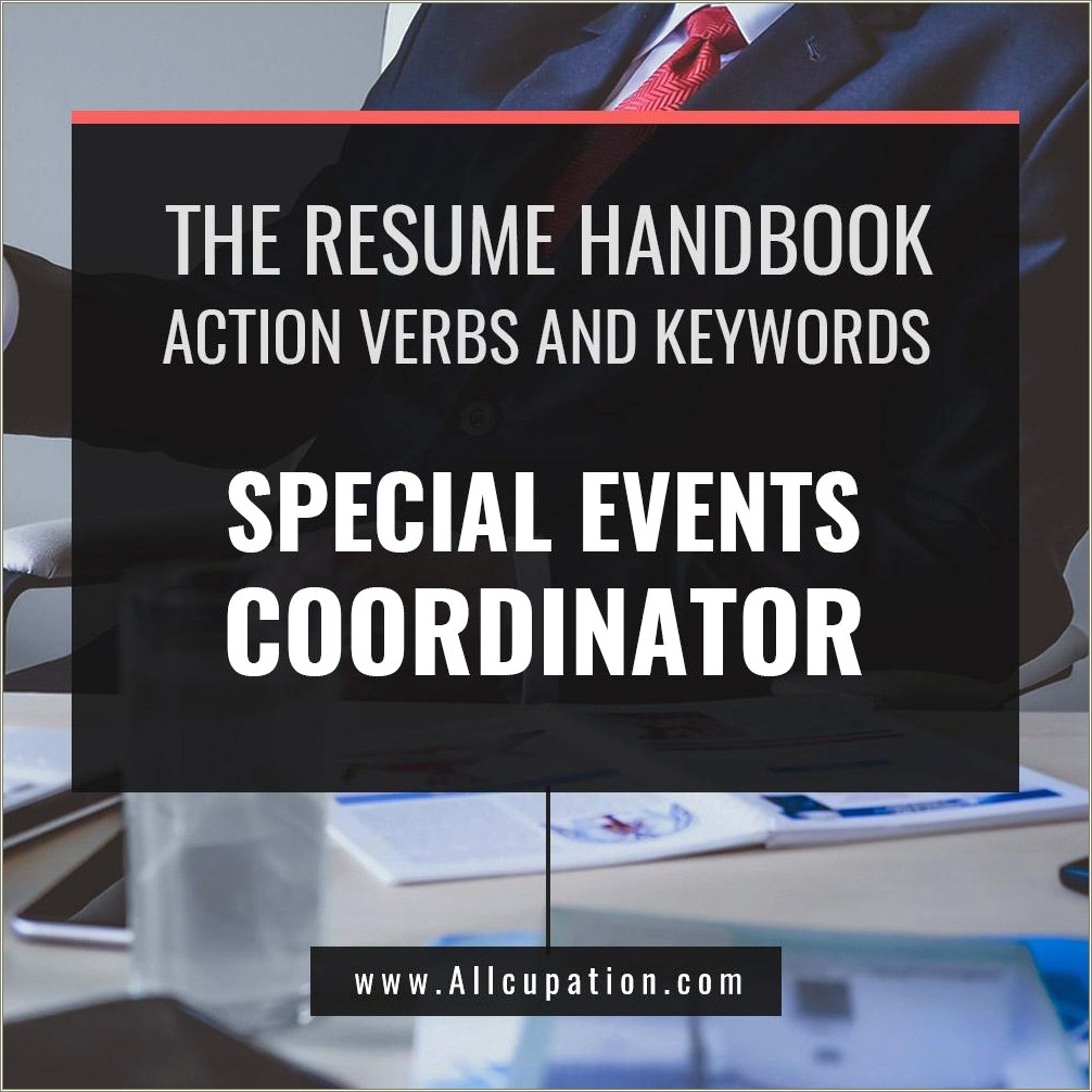 Key Words For Event Coordinator Resume