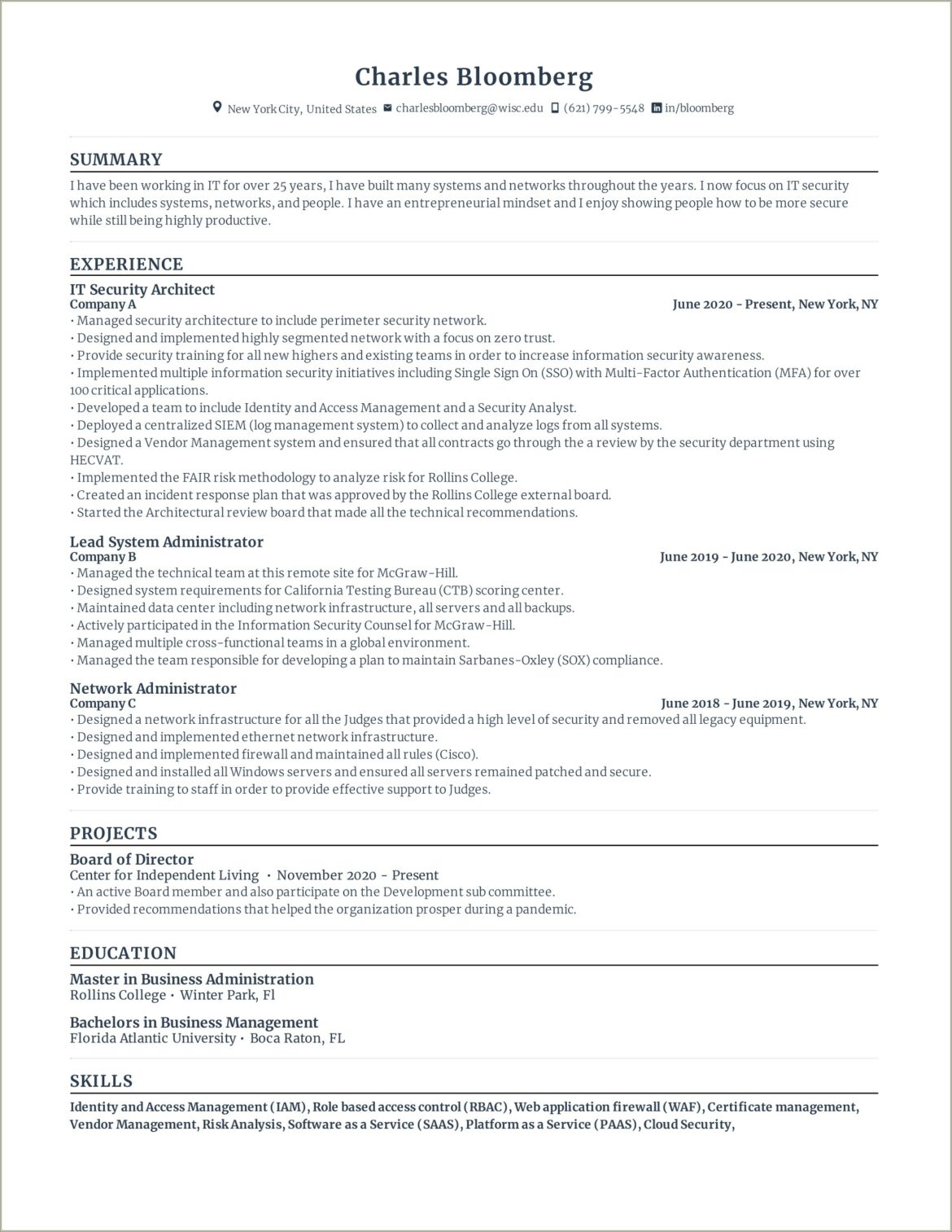 Keywords On Resume Identity And Access Management Analyst