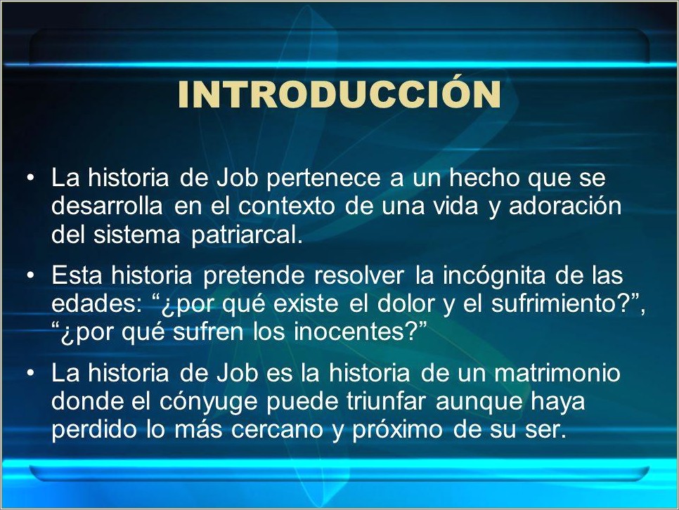 La Vida De Job En La Biblia Resumen