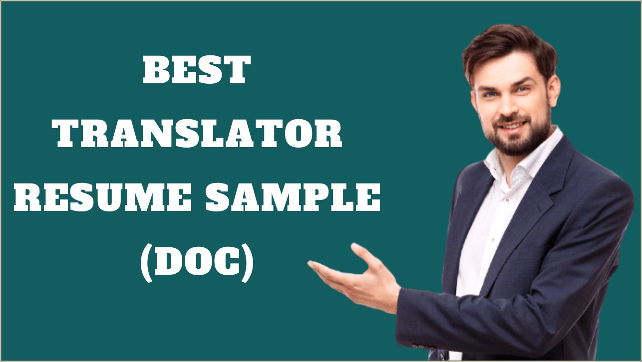 Language Translator Resume Objective Examples 2017