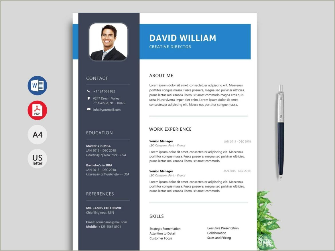 Latest Resume Templates 2015 Free Download