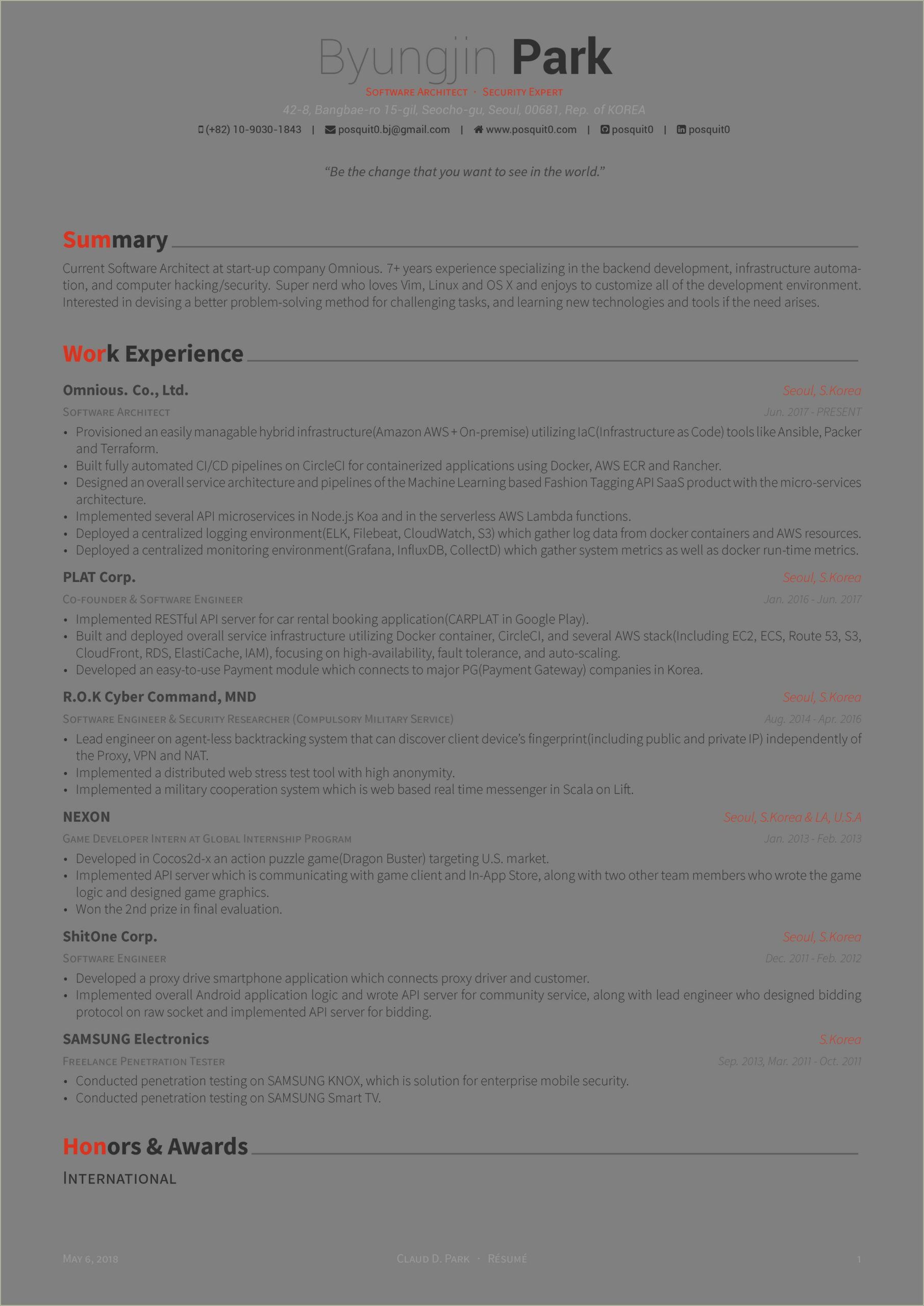 Latex Font Style For Resume And Cover Letter