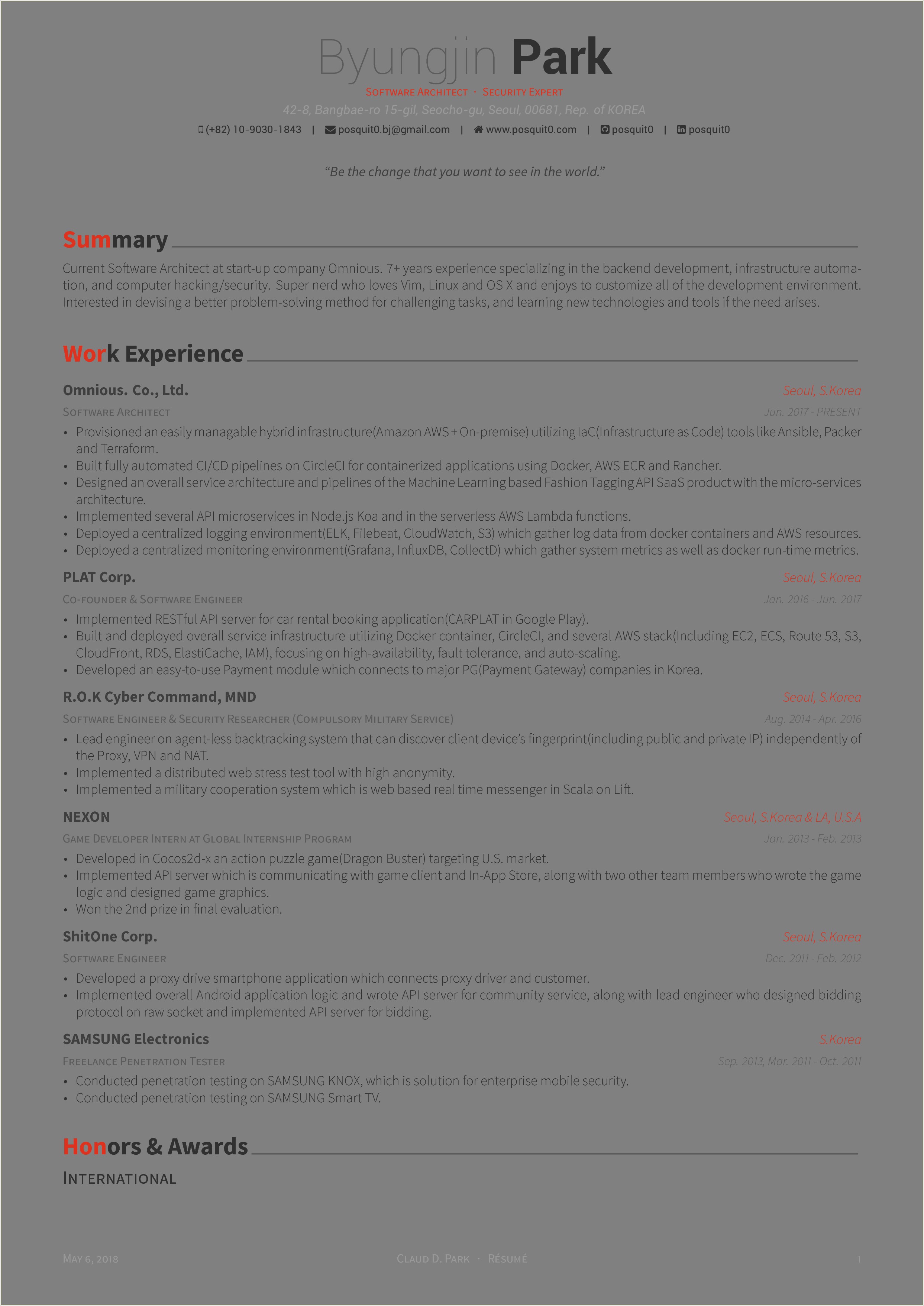 Latex Font Style For Resume And Cover Letter