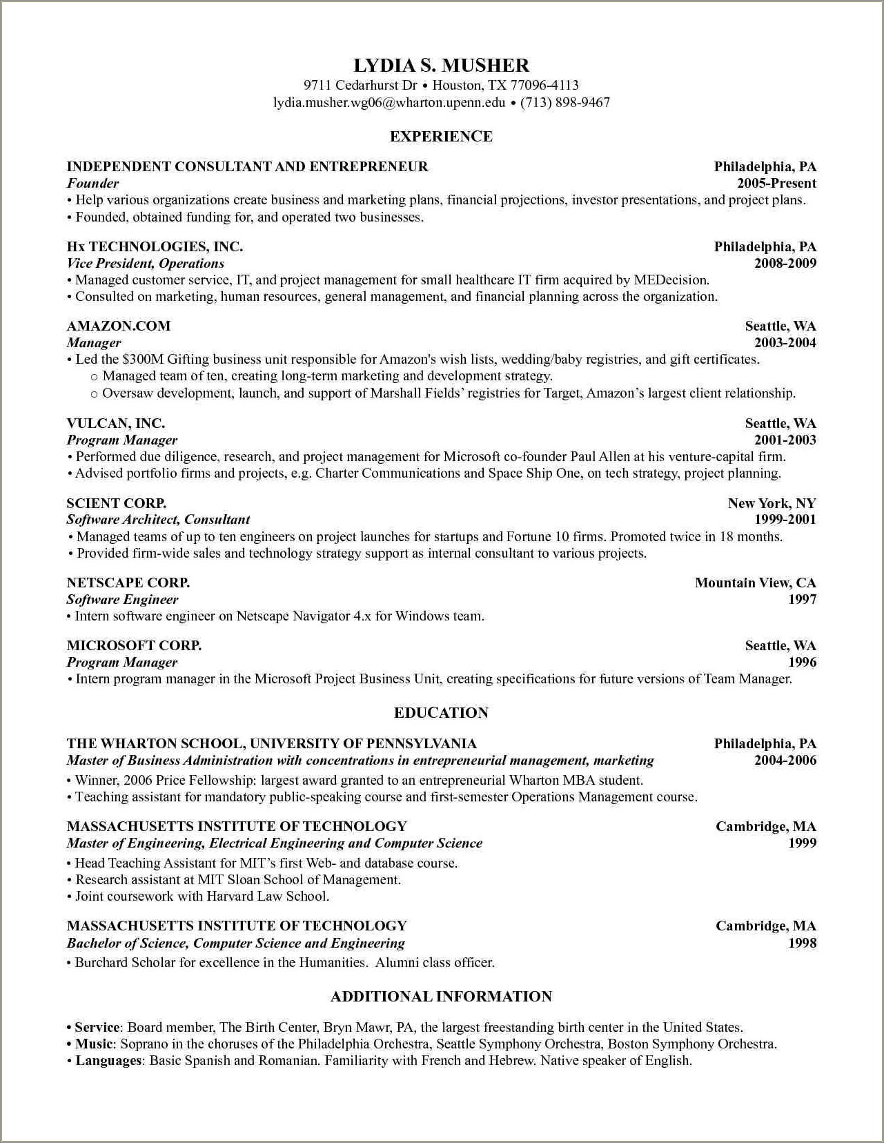 Law School Admissions Resume Template Word