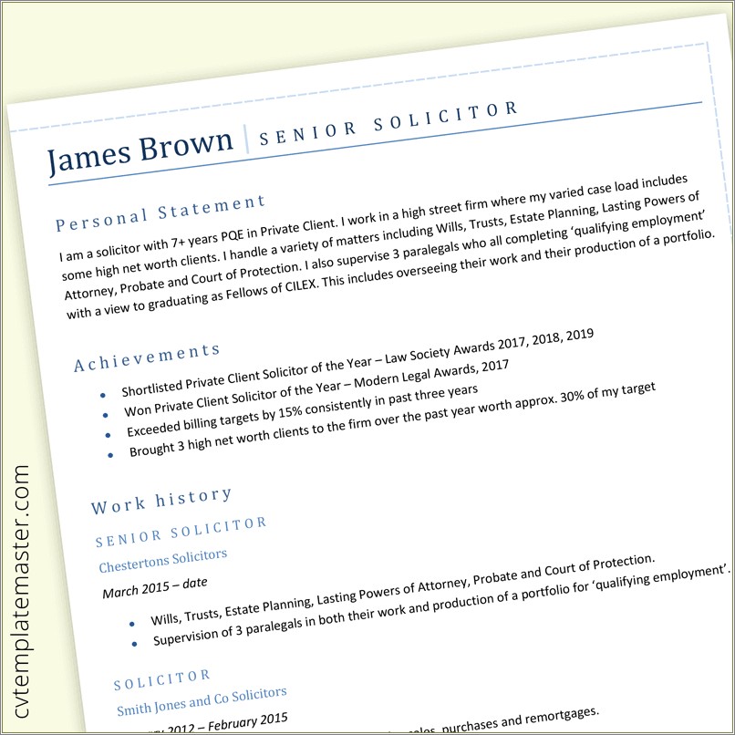 Lawyer Solo Practitioner Resume Template Microsoft Word