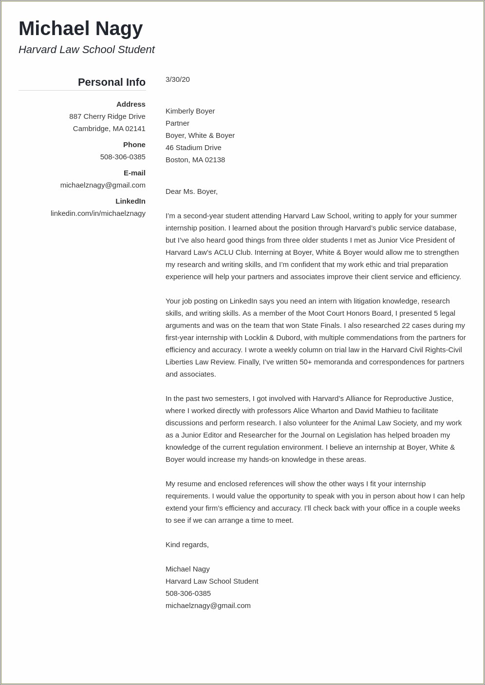 Legal Secretary Resume Cover Letter Examples