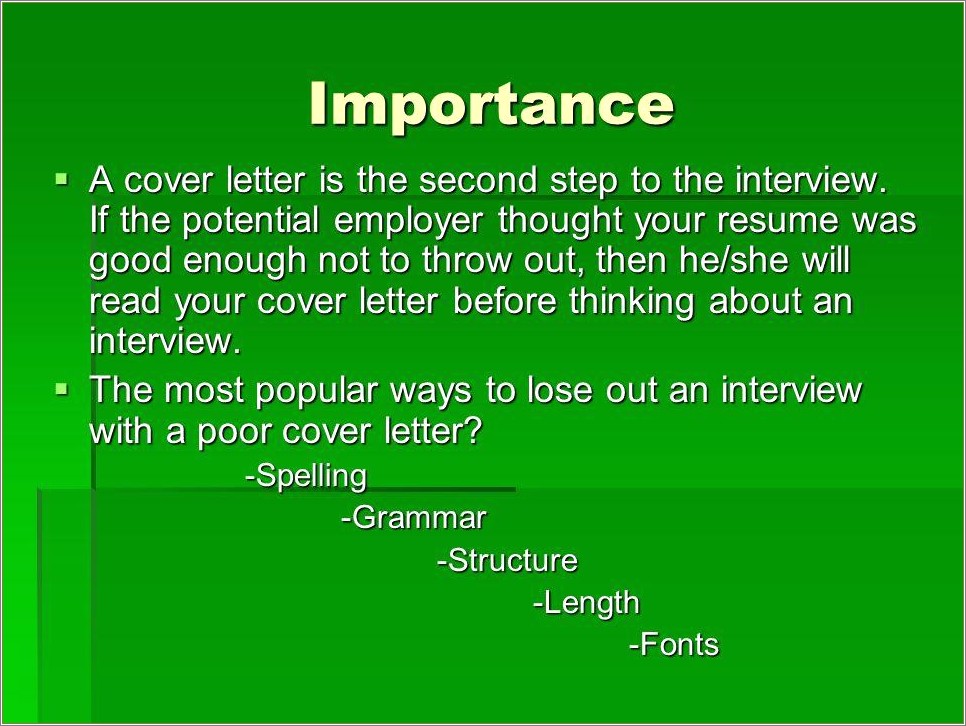 Letter Before Resume Or Resume Before Letter