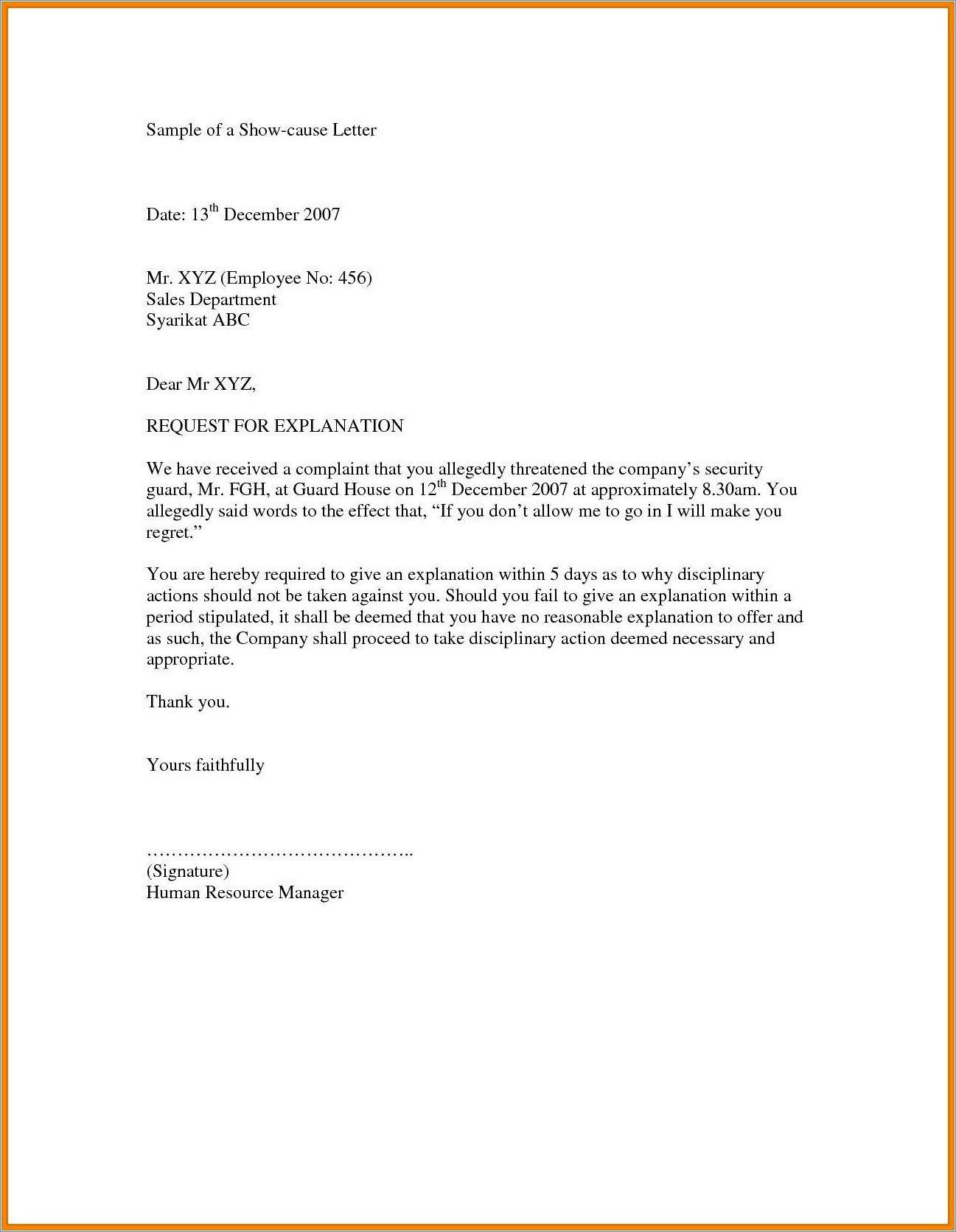Letter Of Explanation For Error On Resume