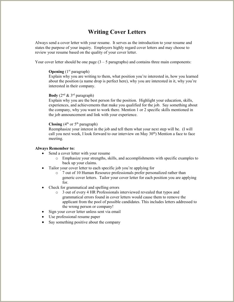 Link To Resume And Cover Letter